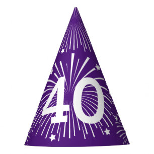 Chapeaux De Fètes Surprise 40e anniversaire fêtards casquettes cônes