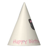 Chapeaux De Fètes Sweet Kawaii Chat noir fête d'anniversaire (Gauche)