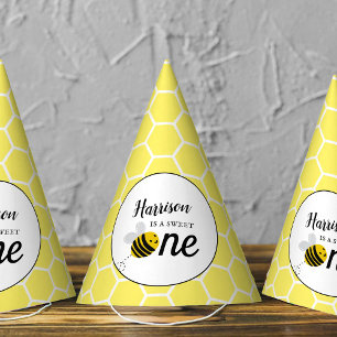 Chapeaux De Fètes Sweet Little Honey Bee 1er anniversaire
