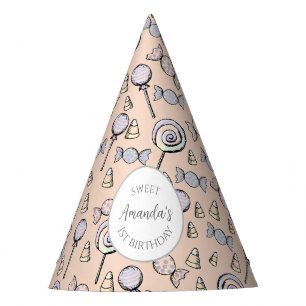 Chapeaux De Fètes Sweet Little ONE Candy Thème Premier anniversaire