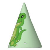 Chapeaux De Fètes T-Rex Dinosaur fête d'anniversaire Vert (Droite)