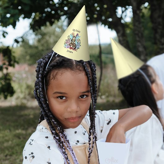 Chapeaux De Fètes Tabby Fairy Cat Mushroom Floral