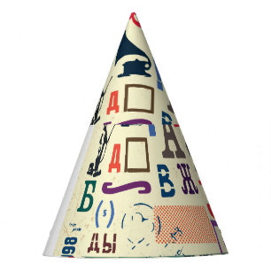 Chapeaux De Fètes Tampon vintage : Décor de document