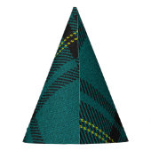 Chapeaux De Fètes Tartan bleu-vert (Dos)
