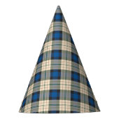 Chapeaux De Fètes Tartan plaids motif - beige bleu traditionnel (Devant)