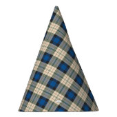 Chapeaux De Fètes Tartan plaids motif - beige bleu traditionnel (Droite)