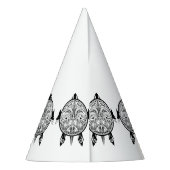 Chapeaux De Fètes Tatouage de Tribal Turtle Shield (Dos)