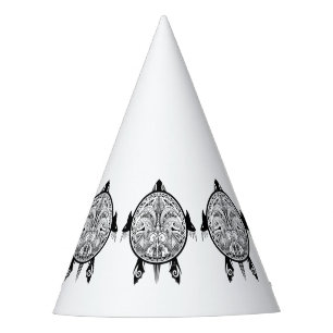 Chapeaux De Fètes Tatouage de Tribal Turtle Shield