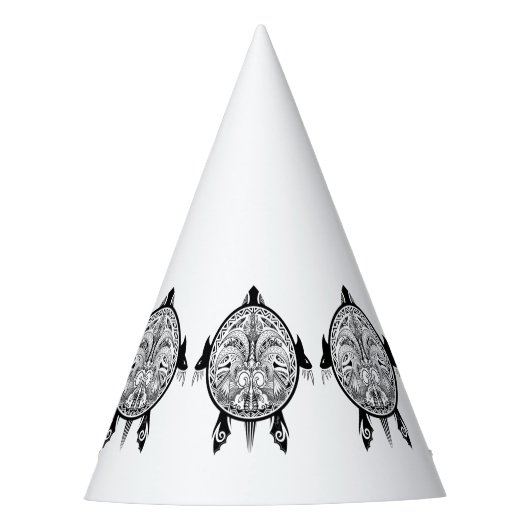 Chapeaux De Fètes Tatouage de Tribal Turtle Shield (Devant)