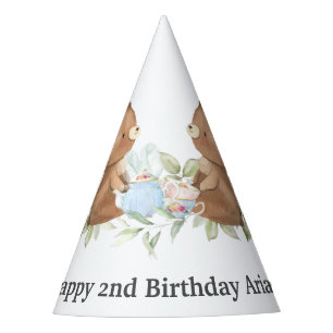 Chapeaux De Fètes Tea Party nounours Anniversaire Cone
