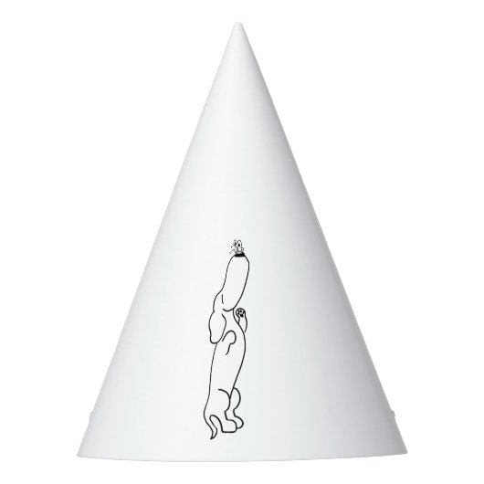 Chapeaux De Fètes Teckel avec le papillon (Devant)