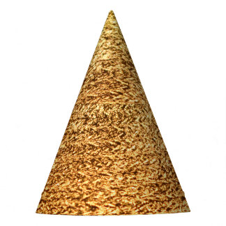 Chapeaux De Fètes Textile doré : macro arrière - plan glamour.