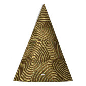 Chapeaux De Fètes Texture Cercle d'or : Abstrait sans joint. (Gauche)