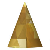 Chapeaux De Fètes Texture du triangle or Abstrait (Dos)