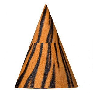Chapeaux De Fètes Texture réaliste de la peau du tigre.