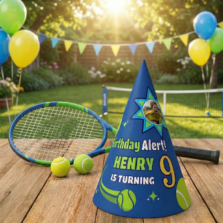 Chapeaux De Fètes Thème Anniversaire Tennis Amusant pour Enfants
