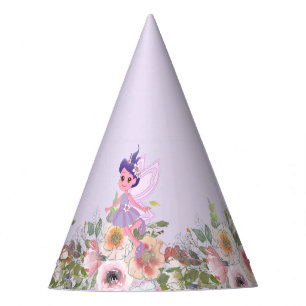 Chapeaux De Fètes Thème d'anniversaire Conte de Fée Château Violet a