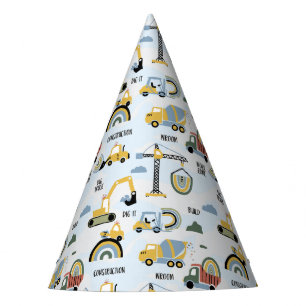 Chapeaux De Fètes Thème de fête d'anniversaire de construction migno