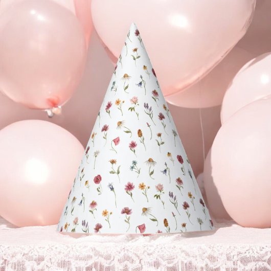 Chapeaux De Fètes Thème fleur sauvage Anniversaire Fête Wild One