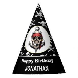 Chapeaux De Fètes Thème pirate Soirée d'Adulte Crâne. NAUTICAL