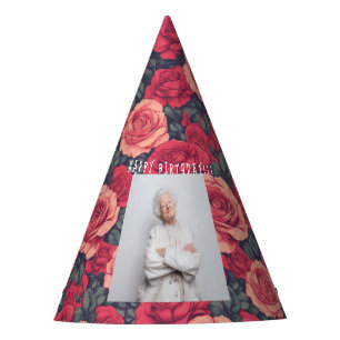 Chapeaux De Fètes Thème Rose Classique pour Son Anniversaire