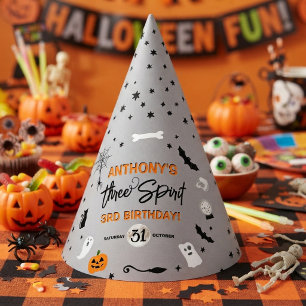 Chapeaux De Fètes Three Spirit ! Anniversaire Halloween 3 ans