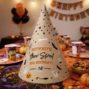 Chapeaux De Fètes Three Spirit ! Fête d'anniversaire Halloween 3 ans