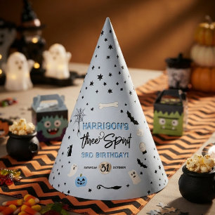 Chapeaux De Fètes Three Spirit! Garçons Halloween 3e Anniversaire