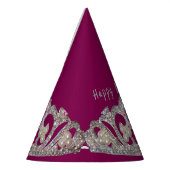 Chapeaux De Fètes Tiara Print New Year Party Hat (Gauche)