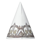 Chapeaux De Fètes Tiara Print New Year Party Hat (Dos)