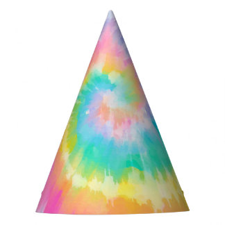 Chapeaux De Fètes Tie Dye Rainbow Casquette d'anniversaire