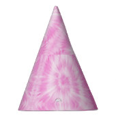 Chapeaux De Fètes Tiedye rose spirale hippie teint (Droite)