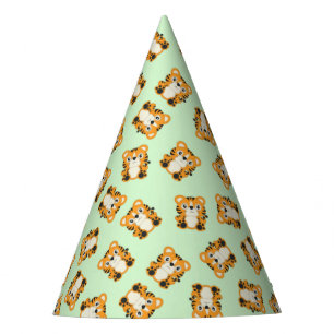 Chapeaux De Fètes Tiger Anniversaire Vert