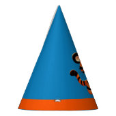 Chapeaux De Fètes Tiger Blue Orange Boy 3e fête d'anniversaire (Gauche)