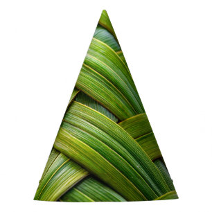 Chapeaux De Fètes Tissu de bambou vert frais