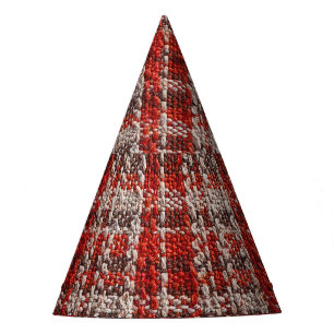 Chapeaux De Fètes Tissu taran rouge : Arrière - plan texturé
