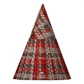 Chapeaux De Fètes Tissu taran rouge : Arrière - plan texturé (Gauche)