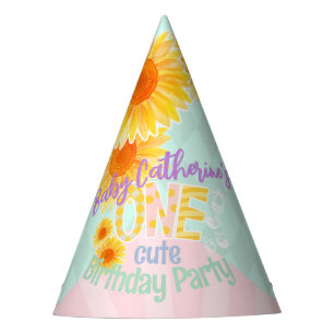 Chapeaux De Fètes Tournesol mignon Premier anniversaire