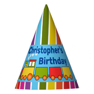 Chapeaux De Fètes Train Anniversaire Personnalisé
