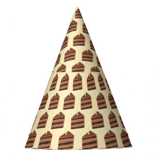 Chapeaux De Fètes Tranches de gâteau au chocolat