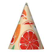 Chapeaux De Fètes Tranches de pamplemousse, motif moderne sans soudu (Gauche)