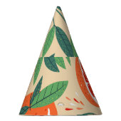 Chapeaux De Fètes Tranches de pamplemousse, motif moderne sans soudu (Droite)