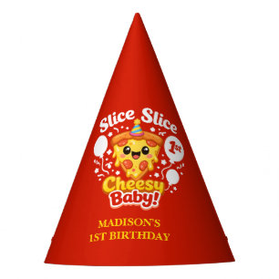 Chapeaux De Fètes Tranches de pizza bébé fromage fête d'anniversaire