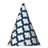 Chapeaux De Fètes Trellis bleu blanc et marine, treillis, Quatrefoil (Droite)
