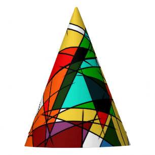 Chapeaux De Fètes Triangle Coloré Géométrique Moderne