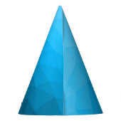 Chapeaux De Fètes Triangle motif de maillage géométrique dégradé cya (Dos)