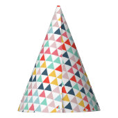 Chapeaux De Fètes Triangles de couleur de cirque (Dos)