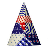 Chapeaux De Fètes Triangles De Patchwork Rétro Style Nautique (Dos)