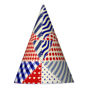 Chapeaux De Fètes Triangles De Patchwork Rétro Style Nautique