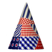 Chapeaux De Fètes Triangles De Patchwork Rétro Style Nautique (Gauche)